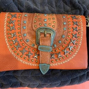 American west/bling crossbody clutch/purse